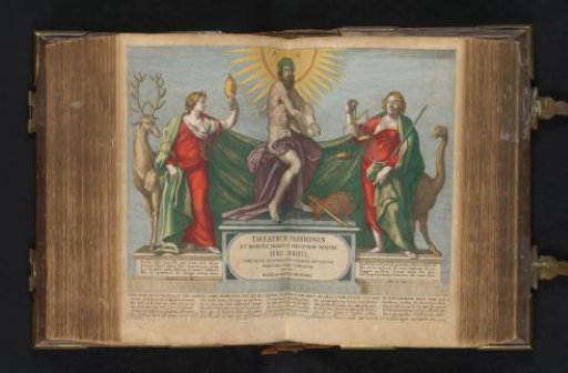 Christ as the Man of Sorrows flanked by Prudence and Justice