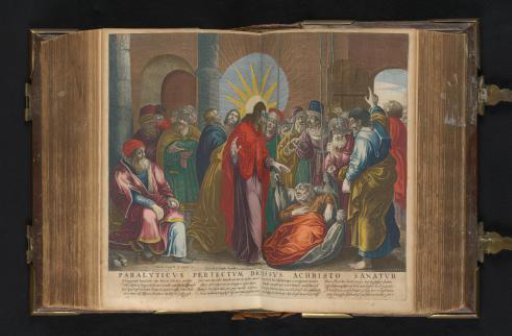 Christ healing a paralytic man