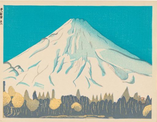 Fuji in early fresh snow