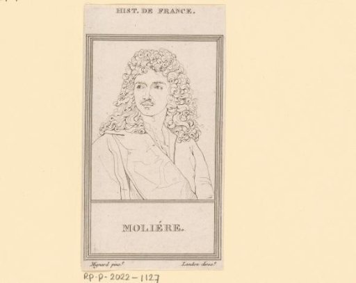 Portrait of Jean Baptiste Poquelin Molière