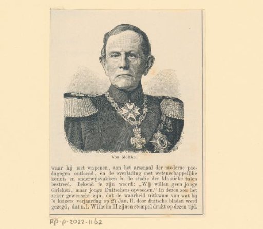 Portrait of Helmuth Karl Bernhard von Moltke