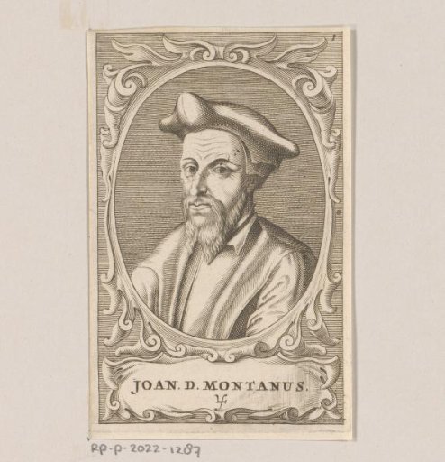Portrait of Johannes Baptista Montanus