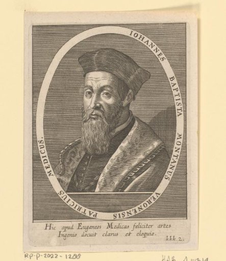 Portrait of Johannes Baptista Montanus
