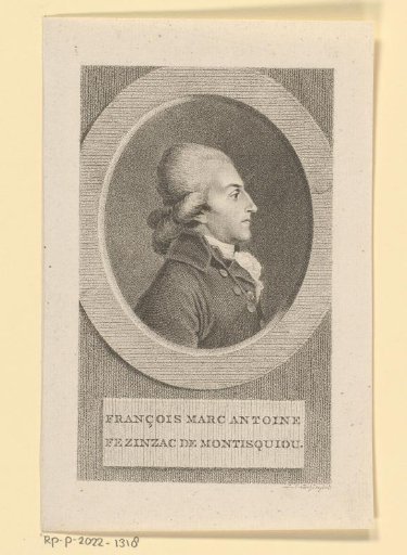 Portrait of François-Xavier-Marc-Antoine de Montesquiou-Fézensac