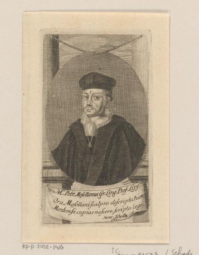Portrait of Petrus Mosellanus