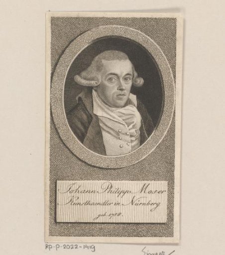 Portrait of Johann Philipp Moser
