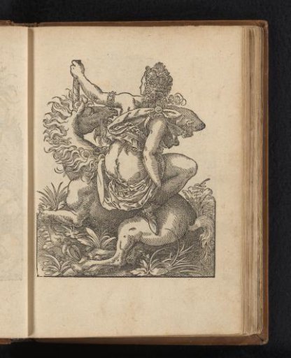 Nymph on a unicorn