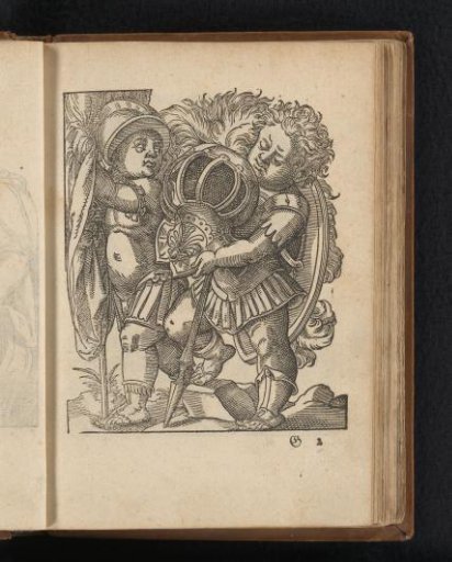 Two children in armor