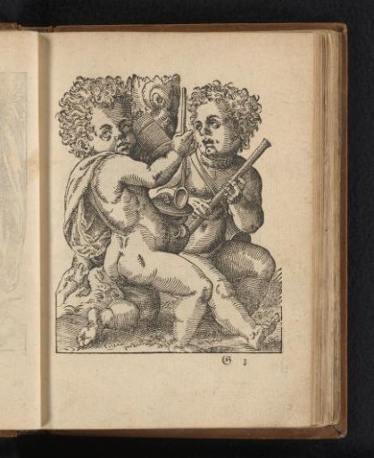 Two children with spoon and flute