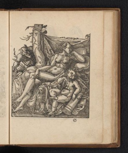 Satyr spying on Venus and Cupid