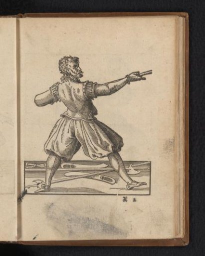 Weapon exercise with a lance