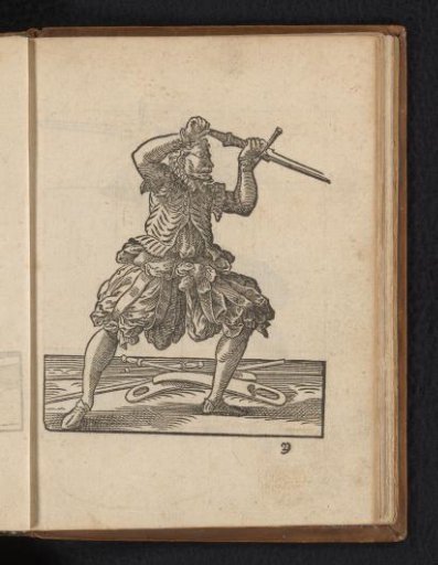 Weapon exercise with a two-handed sword
