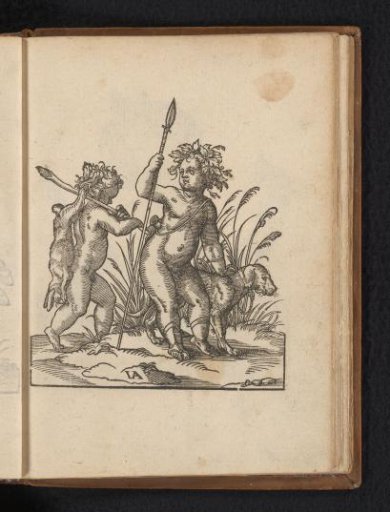 Two Children as Hunters