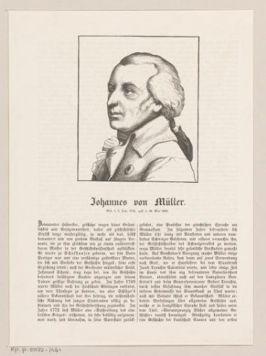 Portrait of Johannes von Müller