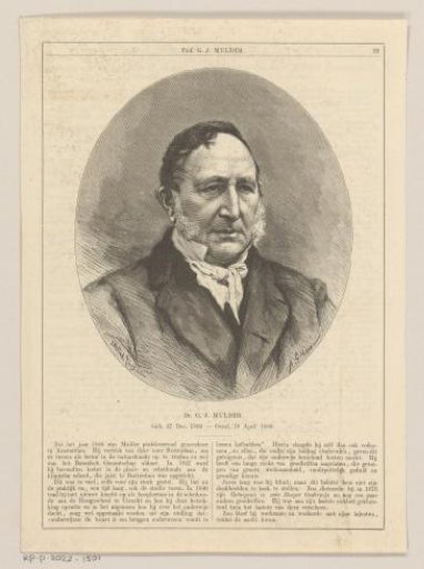 Portrait of Gerardus Johannes Mulder