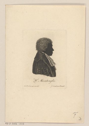 Silhouette portrait of Herman Muntinghe