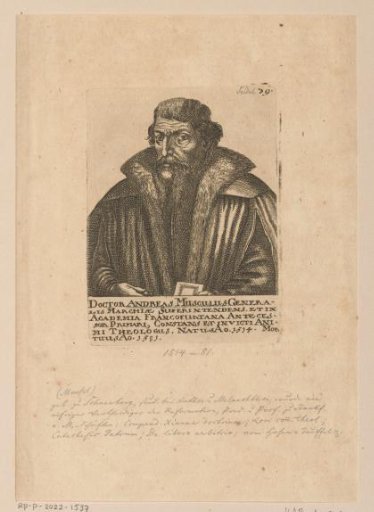 Portrait of Andreas Musculus