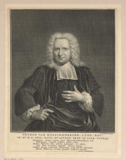 Portrait of Petrus van Musschenbroek
