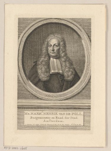 Portrait of Harmen Henrik van de Poll