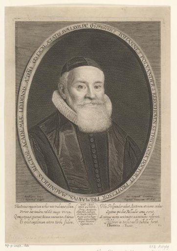 Portrait of Johannes Polyander van Kerckhoven at the age of 72