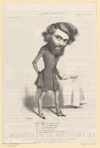 Caricature of Félix Aimé Pyat