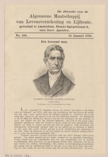 Portrait of Adolphe Quetelet