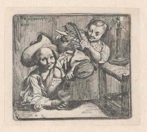 Two girls in an inn
