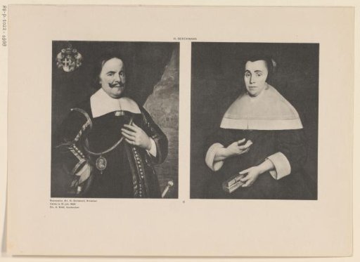 Portraits of Michiel Adriaenszoon de Ruyter and Anna van Gelder