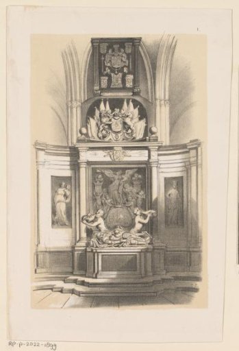 Tomb monument of Michiel de Ruyter in the New Church in Amsterdam