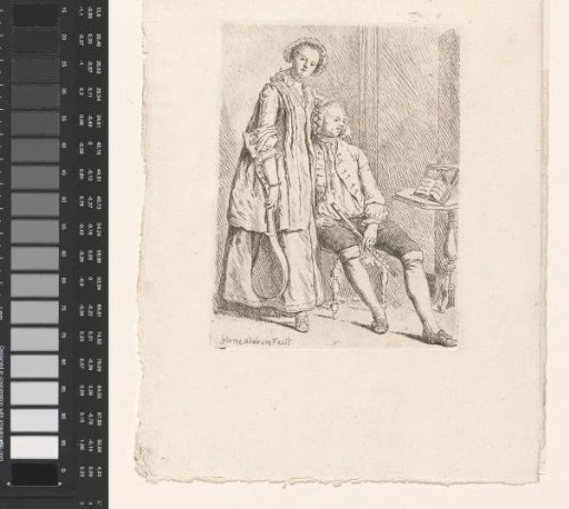 Young Couple with Lute and Flute