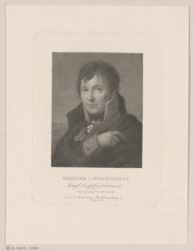Portrait of Gerhard von Scharnhorst