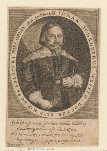 Portrait of Johann Schröder at the age of 44
