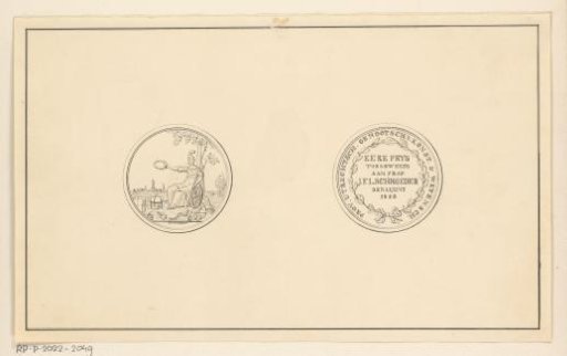Medal of the Provincial Utrecht Society of Arts and Sciences awarded to Johannes Frederik Lodewijk Schröder