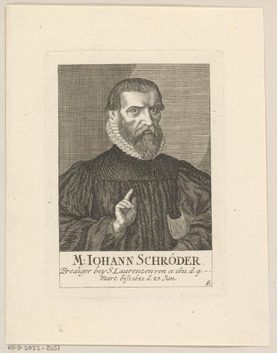 Portrait of Johann Schröder