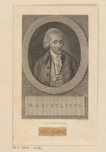 Portrait of Hendrik Albert Schultens