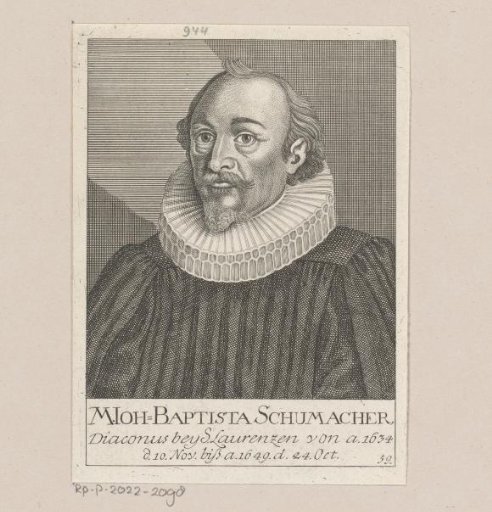 Portrait of Johann Baptist Schumacher
