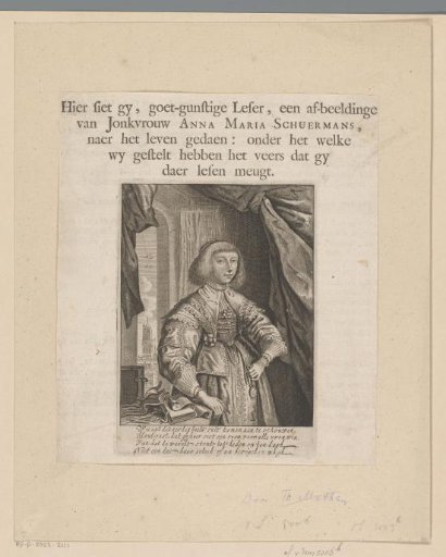 Portrait of Anna Maria van Schurman