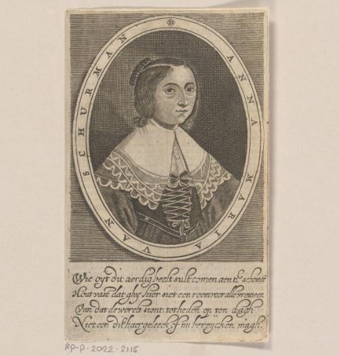 Portrait of Anna Maria van Schurman
