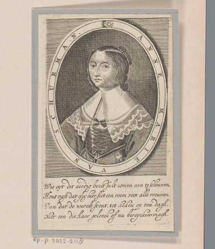 Portrait of Anna Maria van Schurman