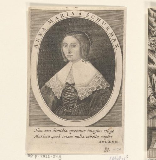 Portrait of Anna Maria van Schurman