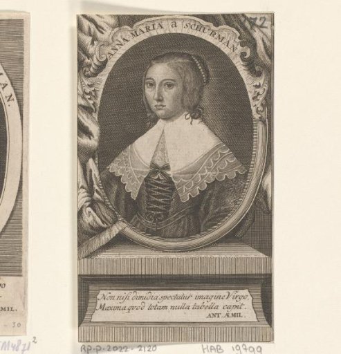 Portrait of Anna Maria van Schurman