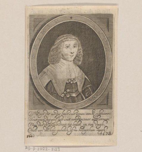 Portrait of Anna Maria van Schurman