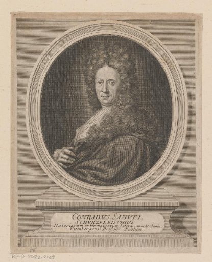 Portrait of Conrad Samuel Schurtzfleisch