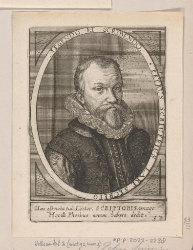 Portrait of Petrus Scriverius at the age of 35
