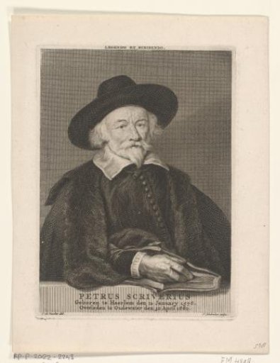 Portrait of Petrus Scriverius
