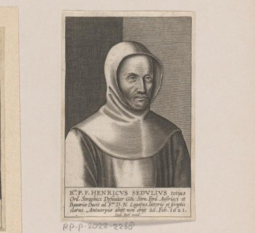 Portrait of Henricus Sedulius