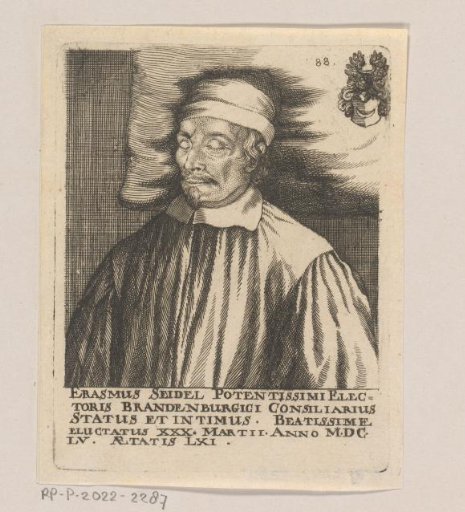 Portrait of Erasmus Seidel II on his deathbed
