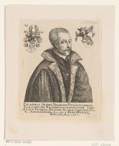 Portrait of Erasmus von Seidel I