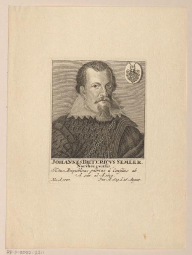 Portrait of Johann Dietrich Semler