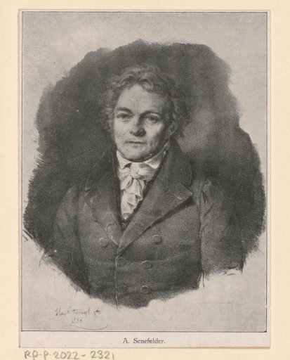 Portrait of Alois Senefelder